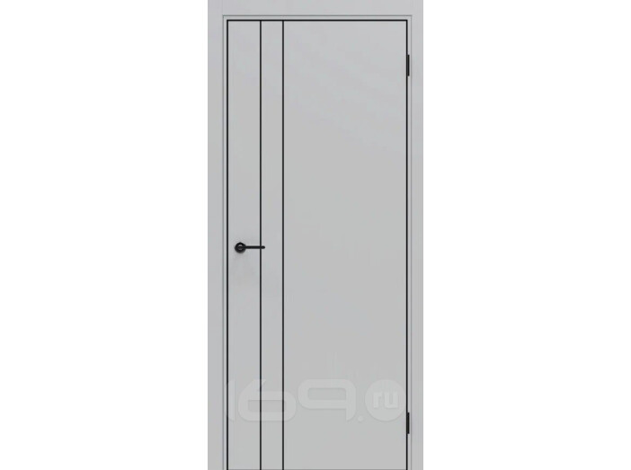 ДПГ ПП Порта-58 4AB Nardo Grey 200*80, кромка-алюминиевая черная матовая