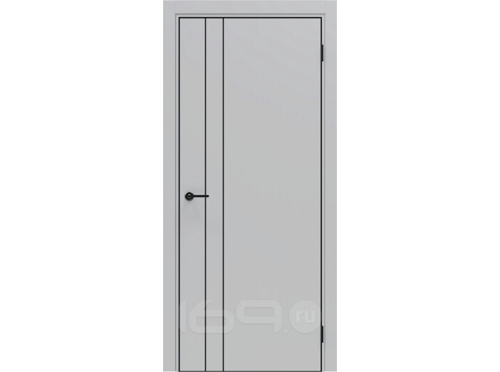 ДПГ ПП Порта-58 4AB Nardo Grey 230*90, кромка-алюминиевая черная матовая