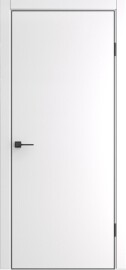 Дверь межкомнатная ПТА-50 B Полипропилен, Alaska в комплекте с врезанной черной магнитной защелкой, глухая, каркасно-щитовая