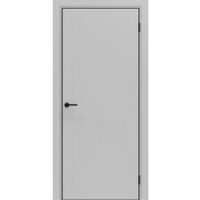 Дверь межкомнатная Порта-50 4AB Полипропилен Nardo Grey, глухая, кромка матовая черная, каркасно-щитовая