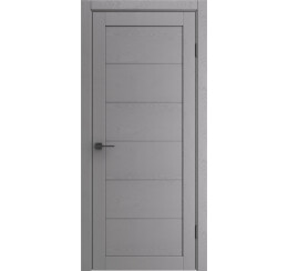 Дверь межкомнатная Порта-210 Полипропилен Graphite Wood, глухая, царговая