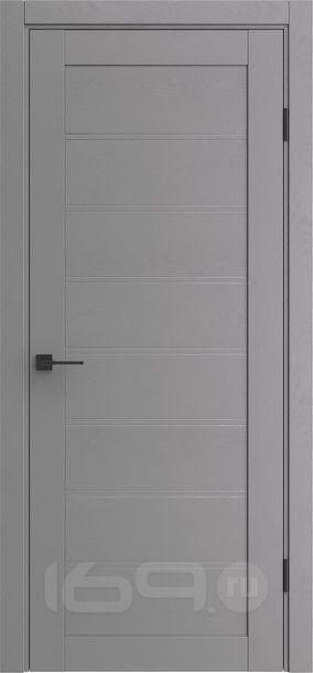 Дверь межкомнатная Порта-212 Полипропилен, Graphite Wood, глухая, царговая