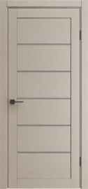 Дверь межкомнатная Порта-220 Полипропилен Dacota Wood, остекленная, grey fog, царговая