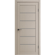 Дверь межкомнатная Порта-220 Полипропилен Dacota Wood, остекленная, grey fog, царговая