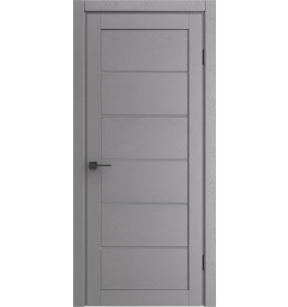 Дверь межкомнатная Порта-220 Полипропилен, Graphite Wood, остекленная, царговая