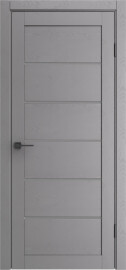 Дверь межкомнатная Порта-220 Полипропилен Graphite Wood, остекленная, grey fog, царговая