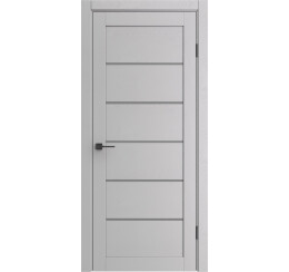 Дверь межкомнатная Порта-220 Полипропилен Ibis Wood, остекленная, grey fog, царговая