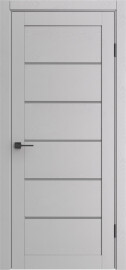 Дверь межкомнатная Порта-220 Полипропилен Ibis Wood, остекленная, grey fog, царговая