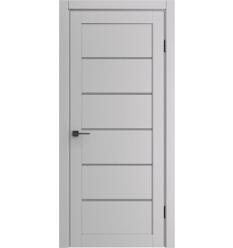 Дверь межкомнатная Порта-220 Полипропилен, Nardo Grey, остекленная, царговая