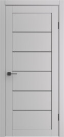 Дверь межкомнатная Порта-220 Полипропилен Nardo Grey, остекленная, grey fog, царговая