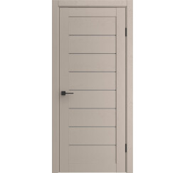 Дверь межкомнатная Порта-221 Полипропилен Dacota Wood, остекленная, grey fog, царговая