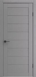 Дверь межкомнатная Порта-221 Полипропилен Graphite Wood, остекленная, grey fog, царговая