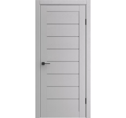Дверь межкомнатная Порта-221 Полипропилен Ibis Wood, остекленная, grey fog, царговая