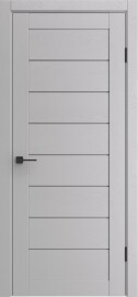 Дверь межкомнатная Порта-221 Полипропилен Ibis Wood, остекленная, grey fog, царговая