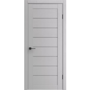 Дверь межкомнатная Порта-221 Полипропилен Ibis Wood, остекленная, grey fog, царговая