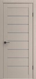 Дверь межкомнатная Порта-222 Полипропилен Dacota Wood, остекленная, grey fog, царговая