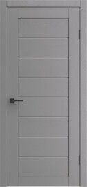 Дверь межкомнатная Порта-222 Полипропилен Graphite Wood, остекленная, grey fog, царговая