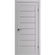 Дверь межкомнатная Порта-222 Полипропилен Ibis Wood, остекленная, grey fog, царговая