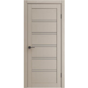 Дверь межкомнатная Порта-28 Полипропилен Dacota Wood, остекленная, grey fog, кромка нет, царговая