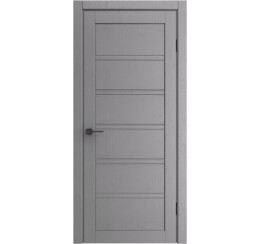 Дверь межкомнатная Порта-28 Полипропилен Graphite Wood, остекленная, grey fog, царговая
