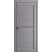 Дверь межкомнатная Порта-28 Полипропилен Graphite Wood, остекленная, grey fog, царговая