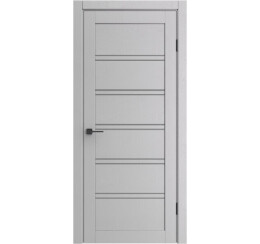 Дверь межкомнатная Порта-28 Полипропилен Ibis Wood, остекленная, grey fog, царговая