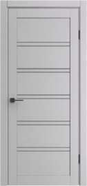 Дверь межкомнатная Порта-28 Полипропилен Ibis Wood, остекленная, grey fog, царговая