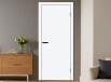 Дверь межкомнатная Браво-0 Винил, White Pro, глухая, каркасно-щитовая
