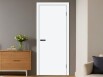 Дверь межкомнатная Браво-0 Винил, White Pro, глухая, каркасно-щитовая