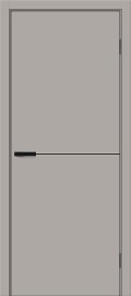Дверь межкомнатная Браво-0.81 Винил Grey Pro, глухая, кромка abs, каркасно-щитовая