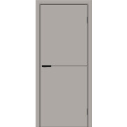 Дверь межкомнатная Браво-0.81 Винил Grey Pro, глухая, кромка abs, каркасно-щитовая