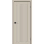 Дверь межкомнатная Браво-50 Винил Cream Pro, глухая, кромка нет, каркасно-щитовая