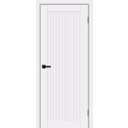 Дверь межкомнатная Браво-50 Винил, White Pro, глухая, каркасно-щитовая