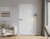 Дверь межкомнатная Браво-50 Винил, White Pro, глухая, каркасно-щитовая