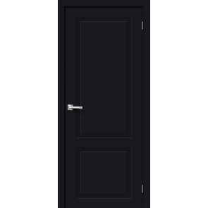 Дверь межкомнатная Граффити-12 Винил Total Black, глухая, каркасно-щитовая