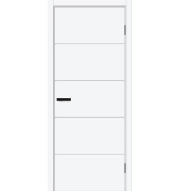 Дверь межкомнатная Граффити-1.Д Винил, White Pro, глухая, каркасно-щитовая