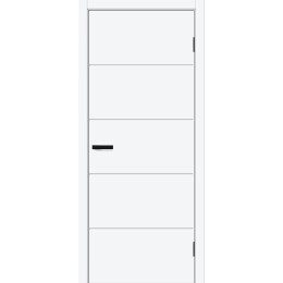 Дверь межкомнатная Граффити-1.Д Винил White Pro, глухая, кромка обычная, каркасно-щитовая