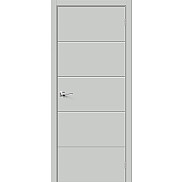 Дверь межкомнатная Граффити-2 Винил Grey Pro, глухая, кромка abs, каркасно-щитовая