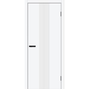 Дверь межкомнатная Граффити-21 Винил White Pro, глухая, каркасно-щитовая