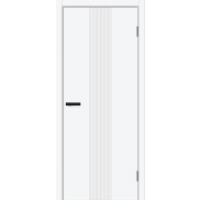Дверь межкомнатная Граффити-21 Винил White Pro, глухая, кромка abs, каркасно-щитовая