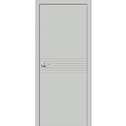 Дверь межкомнатная Граффити-23 Винил Grey Pro, глухая, кромка abs, каркасно-щитовая