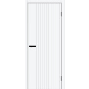 Дверь межкомнатная Граффити-32 Винил White Pro, глухая, кромка abs, каркасно-щитовая