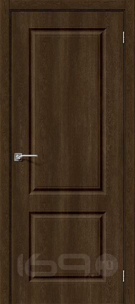 Дверь межкомнатная Скинни-12 Винил Dark Barnwood, глухая, скиновая