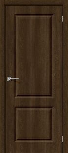 Дверь межкомнатная Скинни-12 Винил Dark Barnwood, глухая, скиновая