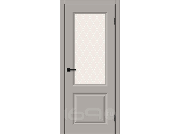 ДП ПВХ Скинни-13 Grey Pro White Сrystal 200*80