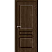 Дверь межкомнатная Скинни-14 Винил Dark Barnwood, глухая, кромка abs, скиновая