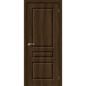 Дверь межкомнатная Скинни-14 Винил Dark Barnwood, глухая, скиновая