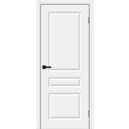 Дверь межкомнатная Скинни-14 Винил, White Pro, глухая, кромка ABS, скиновая