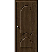 Дверь межкомнатная Скинни-32 Винил Dark Barnwood, глухая, кромка abs, скиновая