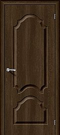 Дверь межкомнатная из ПВХ "Скинни-32" Dark Barnwood глухая
